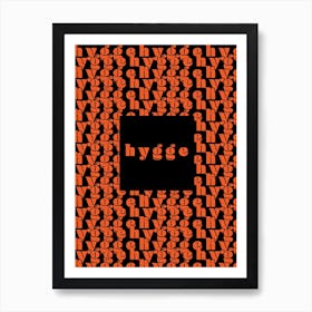 Hygge Orange Art Print