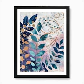 Abstract Leaves 53 Art Print