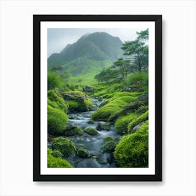 Mossy Stream 1 Art Print