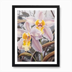 Orchid 4 Flower Painting Art Print