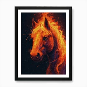 Fire Horse Art Print
