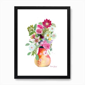 Loose Florals In Vase Art Print