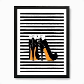 Bow Heels Art Print