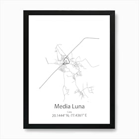 Media,Romania Minimalist Map Art Print