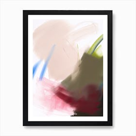 Muted Neutrals Abstract 6 Art Print