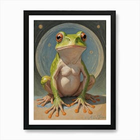 Green Frog Art Print