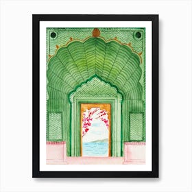 Jaipur Watercolor Art Print