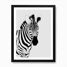 Zebra 3 Art Print