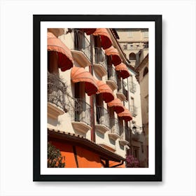 Balconies In Rome Art Print