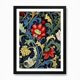 William Morris Floral Pattern Art Print