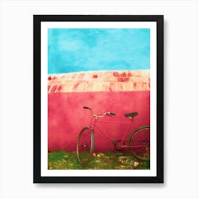 Colour Connected Bicycle Art Print