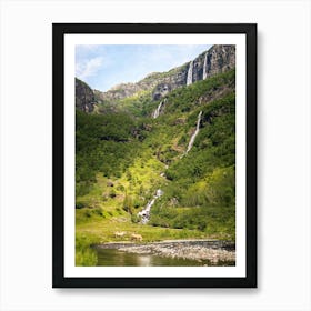 Norwegian Waterfall Art Print