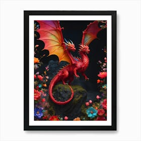 Dragon Pairs Art Print