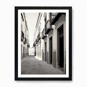 Seville, Spain, Spain, Black And White Photography 3 Art Print