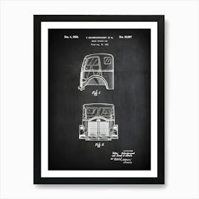 Cab Over Semi Patent First Modern Cab Over Semi Truck Decor 18 Wheeler Truck White Motor Company 1932 Freightliner Truck Vs9971 Art Print