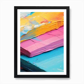 Colorful Paints Art Print