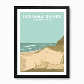 Indiana Dunes National Park, Indiana Travel Poster Art Print