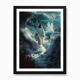 Jesus In The Waves 4 Affiche