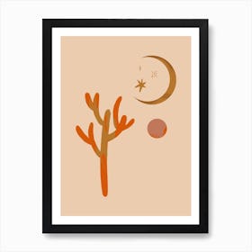 Desert Moon Art Print