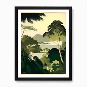 Ile De La Reunion France Rousseau Inspired Tropical Destination Art Print