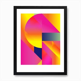 Colour And Shapes Art Print