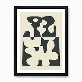 Duality in Motion 1 Art Print