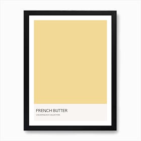 French Butter Colour Block Poster Art Print