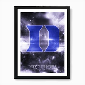 Duke Blue Devils Art Print