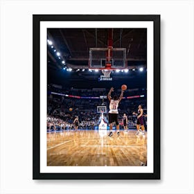 Ball Basketball Game Court People Championship Basketball Court Basket Player Sport Play 2 Art Print