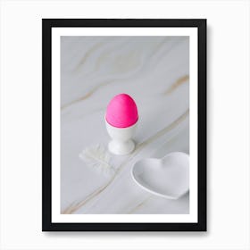 Pink Easter Egg Art Print