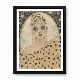 Women In Polka Dot Dresses Pin up Girl Art Print