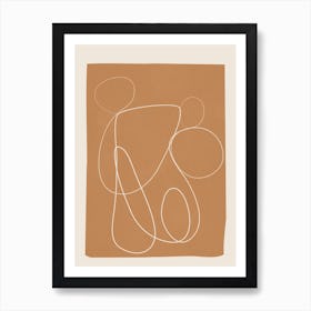 Abstract Soft Lines 2 Art Print