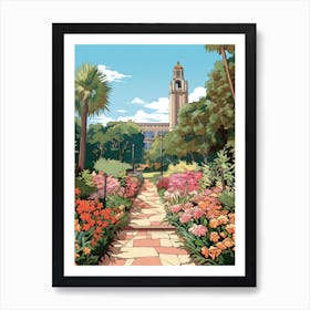 Bok Tower Gardens Usa  Illustration 2  Art Print