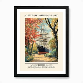 Cutty Sark (Greenwich Park) London Parks Garden 1 Art Print