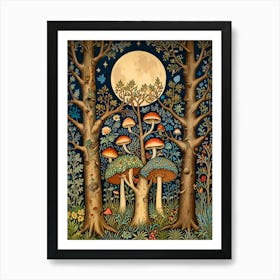 William Morris Mushroom Forest 2 Art Print