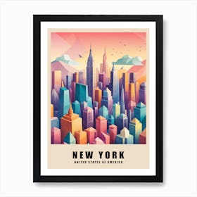 New York City Low Poly (28) Art Print