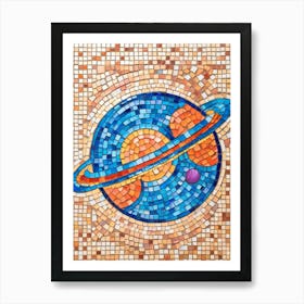 Saturn Mosaic 1 Art Print