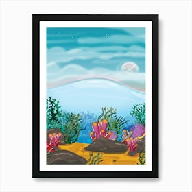 Underwater Seascape Art Print