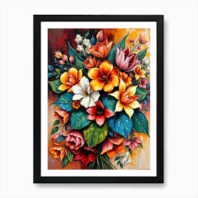 Bouquet Of Flowers 15 Art Print