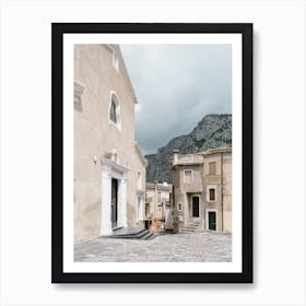 Small Village In The Mountains Art Print