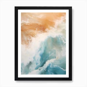 Abstract Ocean Waves Art Print