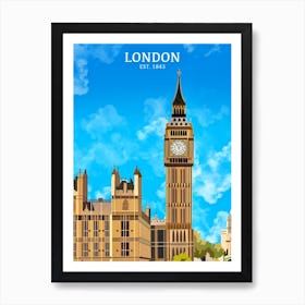 London Print | London Landmarks Print Art Print