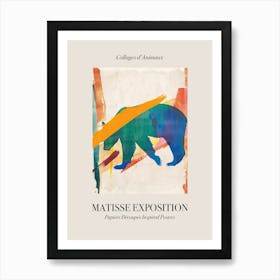 Bear 4 Matisse Inspired Exposition Animals Poster Art Print