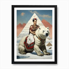 Frida's Pyramids Art Print