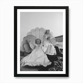 Untitled Photo, Possibly Related To Queen And Attendant On Float, National Rice Festival, Crowley, Louisiana By Art Print