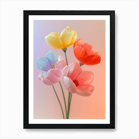 Dreamy Inflatable Flowers Poppy 1 Art Print