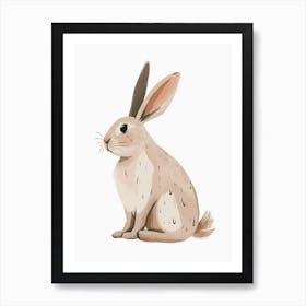 Tans Rabbit Kids Illustration 1 Art Print