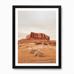 Warm Desert Mesa Art Print