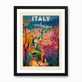 Urbino Italy 2 Fauvist Painting Travel Poster Art Print