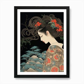 Ukiyo Beauty Japanese Style 3 Art Print